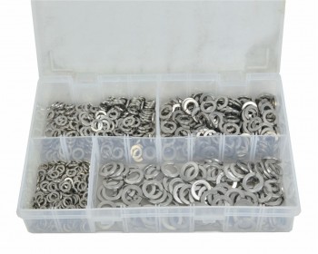 Assorted Stainless Steel Spring Washers (650)